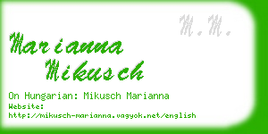 marianna mikusch business card